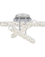 Quoizel LED Semi Flush Mount Comet in Polished Chrome