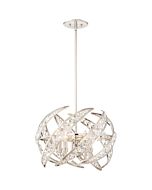 Quoizel Platinum Crescent 4 Light Pendant in Polished Nickel