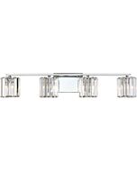 Quoizel Four Light Bath Fixture Divine in Polished Chrome