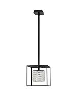 Quoizel Dazzle 12 Inch Pendant Light in Matte Black