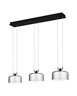 Gabriel LED Linear Chandelier in Matte Black