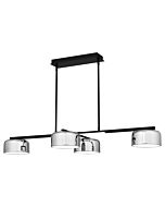 Gabriel LED Linear Chandelier in Matte Black