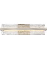 Quoizel Glacial 22 Inch LED Bathroom Vanity Light in Brushed Nickel