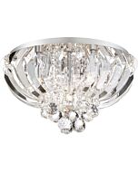 Quoizel Platinum Glisten 16 Inch 5 Light Flush Mount in Polished Chrome