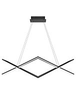 Quoizel LED Linear Chandelier Newman in Matte Black