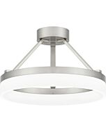 Quoizel LED Semi Flush Mount Cohen in Brushed Nickel