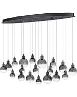 Quoizel Shadow 43 Inch Kitchen Island Light in Black Chrome