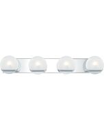 Tyleigh 4-Light Bathroom Vanity Light in Polished Chrome