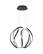 Quoizel LED Pendant Waving in Earth Black