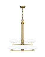 Chandelier 6-Light in Aged Brass