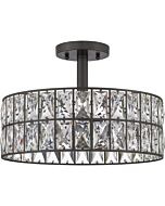 Quoizel Coffman 3 Light 14 Inch Ceiling Light in Western Bronze