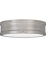 Quoizel Ahoy 13 Inch Ceiling Light in Antique Polished Nickel