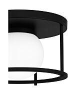 Quoizel Flush Mount 1-Light in Matte Black