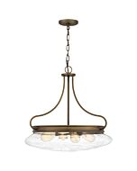 Tucker 4-Light Pendant in French Bronze