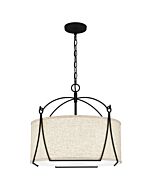 Quoizel Four Light Pendant Adeline in Earth Black