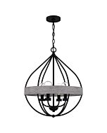 Tansy 4-Light Pendant in Matte Black