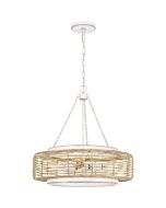 Quoizel Pendant 4-Light Pendant in Antique White