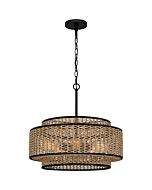 Quoizel Five Light Pendant Quoizel Pendant in Matte Black