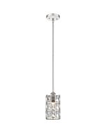 Quoizel One Light Mini Pendant Oliver in Polished Nickel