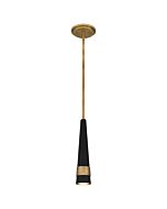 Quoizel LED Mini Pendant Quoizel Piccolo Pendant in Weathered Brass