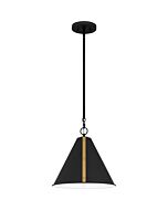 Quoizel Piccolo Pendant 1-Light Mini Pendant in Matte Black