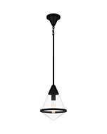 Quoizel One Light Mini Pendant Quoizel Piccolo Pendant in Matte Black