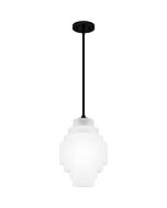 Quoizel One Light Pendant Quoizel Piccolo Pendant in Matte Black