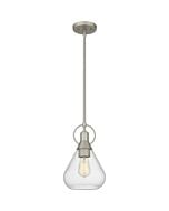 Quoizel One Light Mini Pendant Quoizel Piccolo Pendant in Brushed Nickel