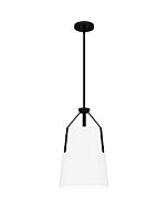 Quoizel One Light Pendant Quoizel Piccolo Pendant in Matte Black