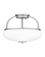 Easton 3-Light Semi-Flush Mount in Brushed Nickel