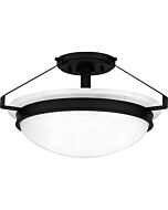 Quoizel Semi-Flush Mount 2-Light Semi-Flush Mount in Matte Black