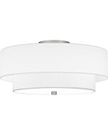 Quoizel Two Light Semi Flush Mount Quoizel SemiFlush Mount in Brushed Nickel