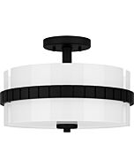 Quoizel Semi-Flush Mount 2-Light in Matte Black