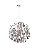 Quoizel Ribbons 12 Light 23 Inch Pendant Light in Polished Chrome