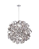 Quoizel Ribbons 12 Light 31 Inch Pendant Light in Polished Chrome