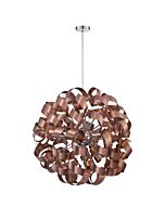 Quoizel Ribbons 12 Light 31 Inch Pendant Light in Satin Copper