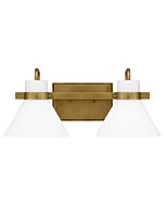 Quoizel Two Light Bath Regency in Weathered Brass