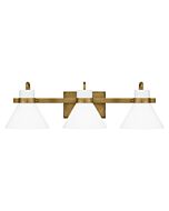 Quoizel Three Light Bath Regency in Weathered Brass