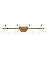 Quoizel Four Light Bath Regency in Weathered Brass