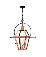 Quoizel Rue De Royal 2 Light 21 Inch Outdoor Hanging Light in Aged Copper