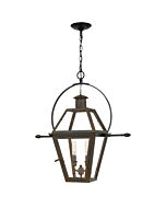 Quoizel Two Light Pendant Rue De Royal in Industrial Bronze