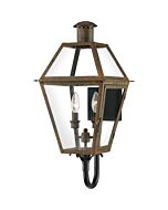 Quoizel Two Light Outdoor Wall Lantern Rue De Royal in Industrial Bronze