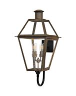 Quoizel Four Light Outdoor Wall Lantern Rue De Royal in Industrial Bronze