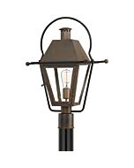 Quoizel One Light Outdoor Post Mount Rue De Royal in Industrial Bronze