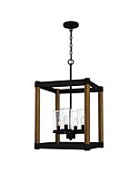 Rylan 4-Light Pendant in Matte Black