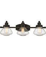 Quoizel Scholar 3 Light Bathroom Vanity Light in Palladian Bronze