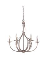 Quoizel Serenity 6 Light 28 Inch Transitional Chandelier in Italian Fresco