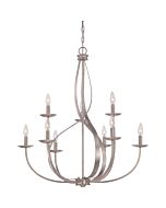 Quoizel Serenity 9 Light 34 Inch Transitional Chandelier in Italian Fresco