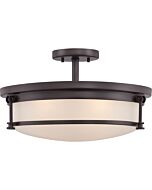 Quoizel Sailor 4 Light 16 Inch Ceiling Light in Western Bronze