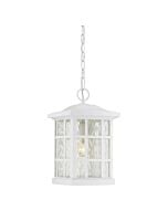 Quoizel Stonington 10 Inch Outdoor Hanging Light in White Lustre